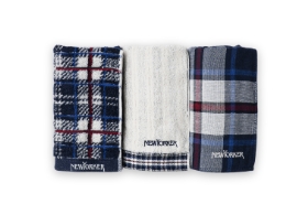 ニューヨーカー「タオルハンカチ3枚セット(パイル×2 ガーゼパイル×1)」
